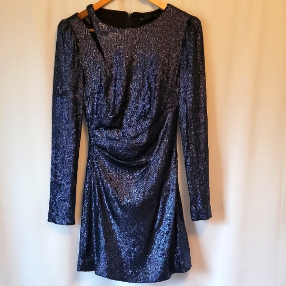 Rachel Zoe Blue Sequin Dress